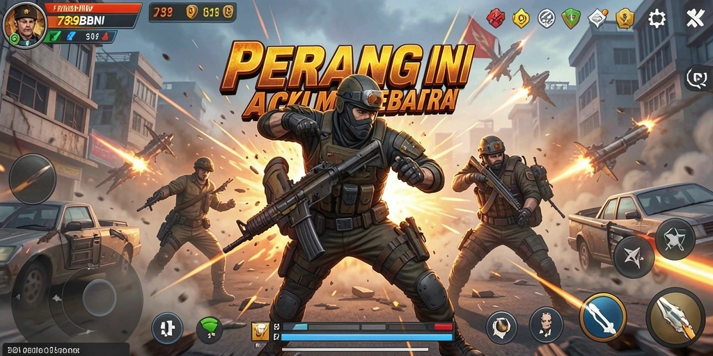 Tampilan mendebarkan dari gameplay 789BNI yang penuh aksi.