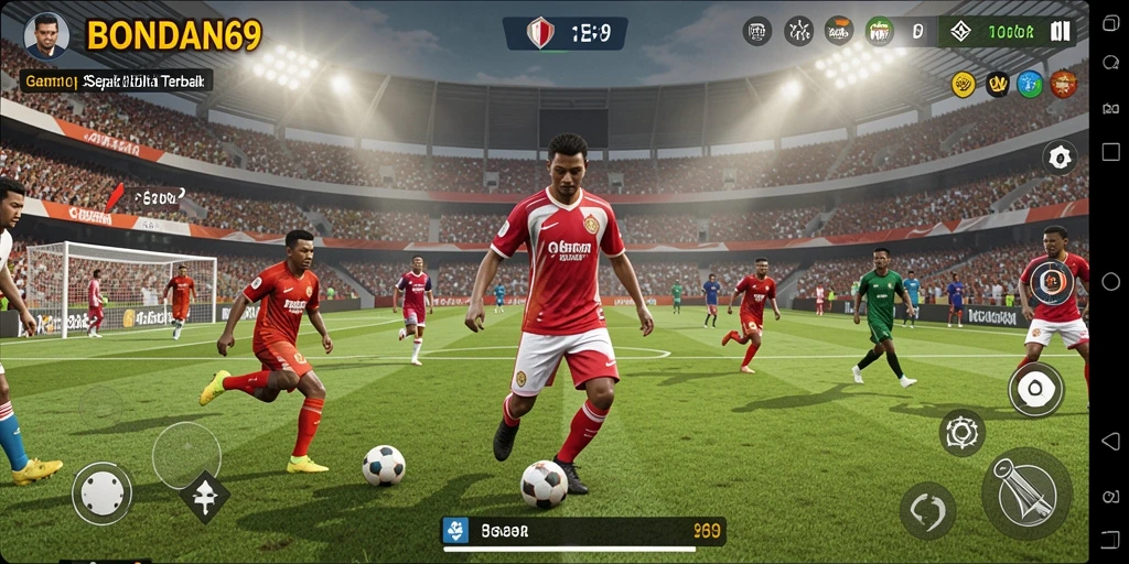 Tampilkan gameplay menarik dari BONDAN69 saat bermain sepak bola.