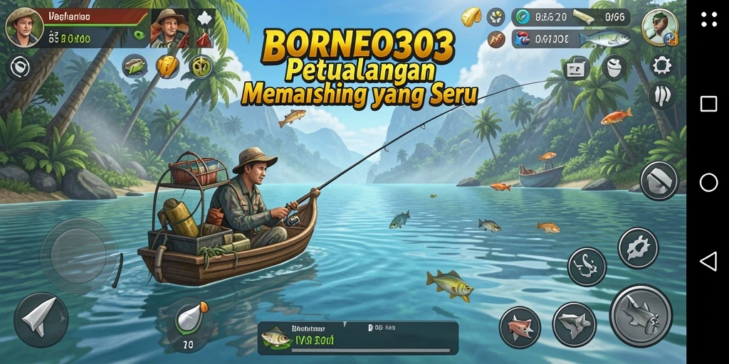 Tampilan gameplay BORNEO303 dengan pengalaman memancing yang mengesankan.