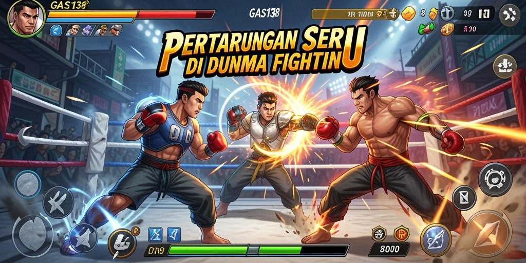 Tampilan seru pertarungan karakter dalam GAS138.