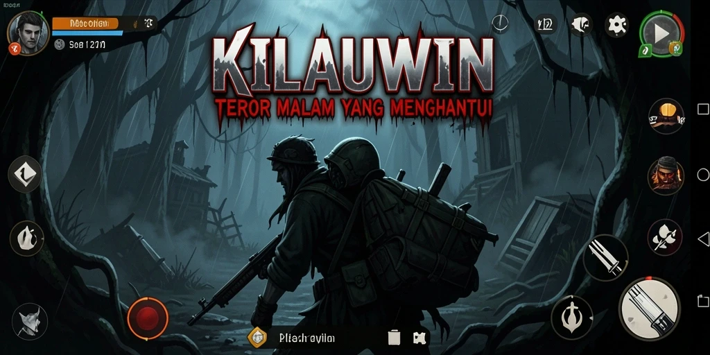 Gameplay KILAUWIN menunjukkan suasana menyeramkan penuh ketegangan.