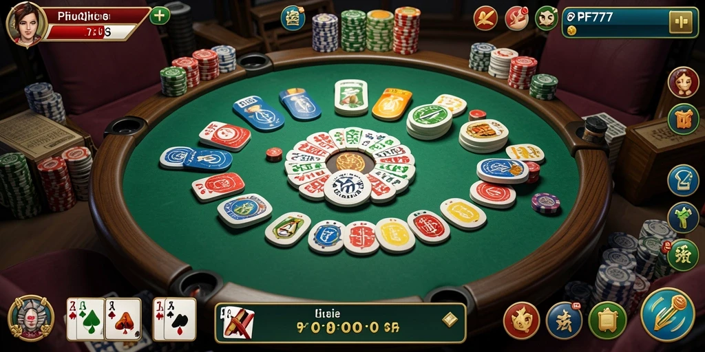 Tampilan gameplay seru dalam PF777 dengan fitur QiuQiu yang menarik.