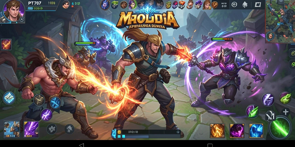 Gameplay PT707 yang intens dan menegangkan dalam pertempuran tim.