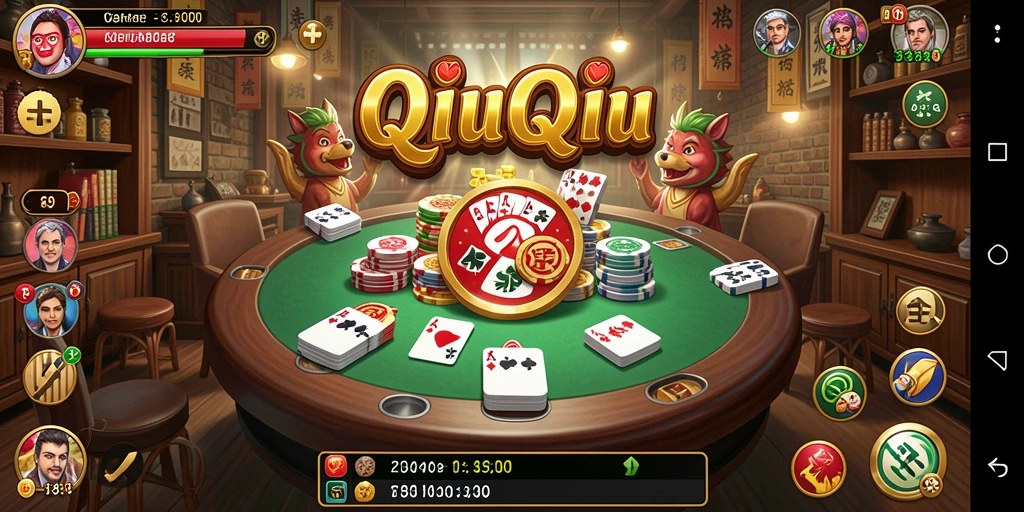 Screenshot gameplay QiuQiu menunjukkan aksi seru di RR89.