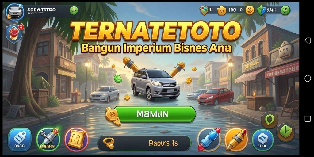 Gameplay seru di TERNATETOTO saat membangun bisnis.