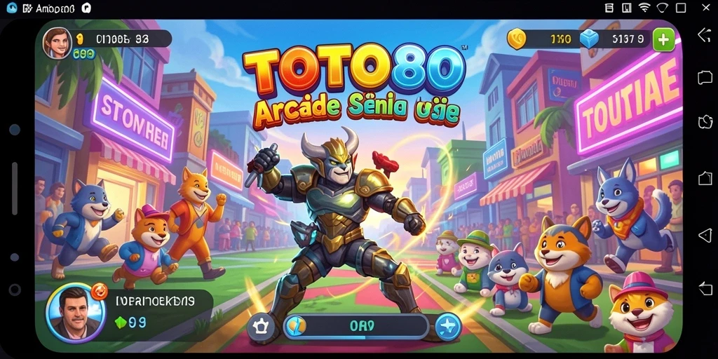 Tampilan gameplay menarik dari TOTO80 di dunia Arcade.