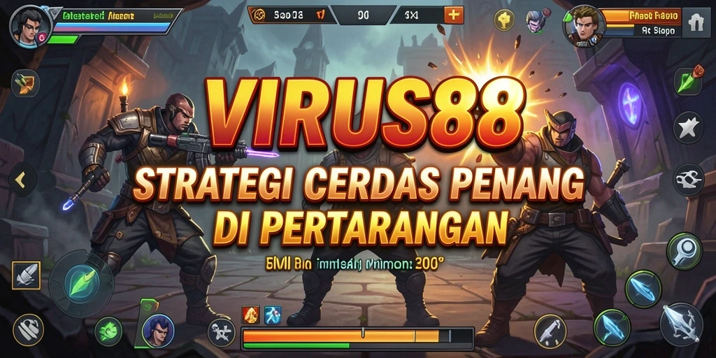 Tampilan gameplay VIRUS88 yang mendebarkan dan penuh strategi.