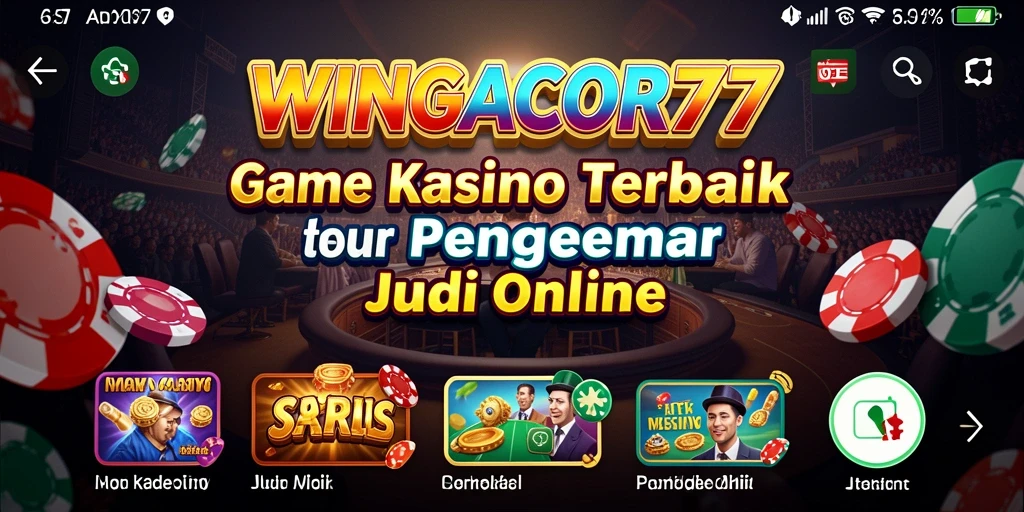 Gameplay seru WINGACOR77 dengan grafis menakjubkan.